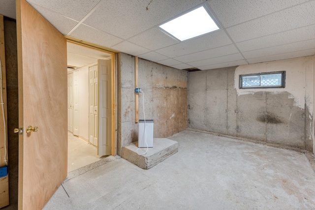 18 Black Birch Rd, Plainville, CT 06062 - below grade area featuring a drop ceiling