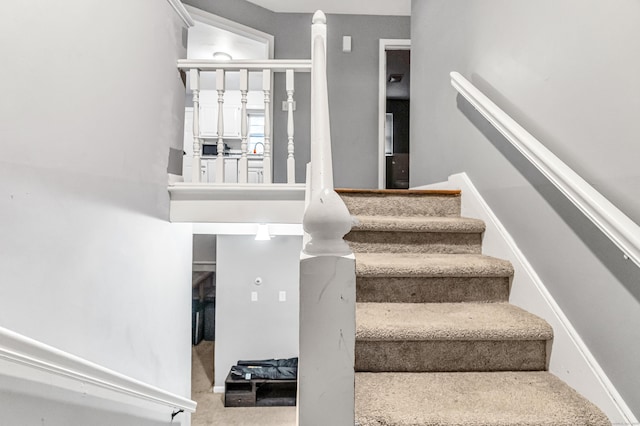 view of stairs
