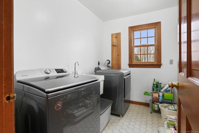 1069 Black Rock Tpke, Easton, CT 06612 - laundry room with washer and clothes dryer, laundry area, and baseboards