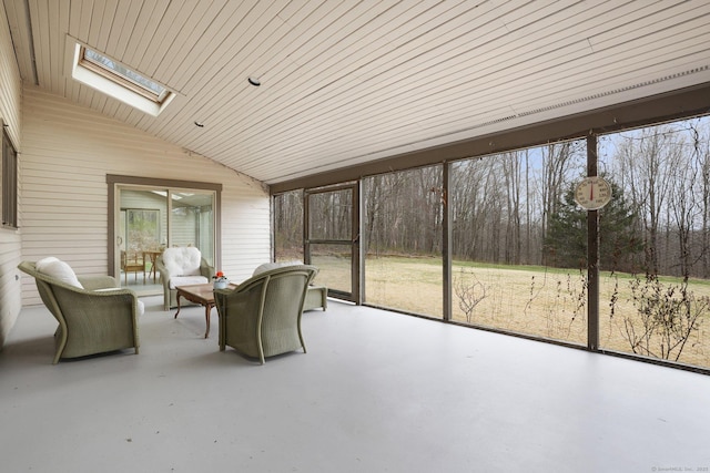1069 Black Rock Tpke, Easton, CT 06612 - sunroom featuring a skylight