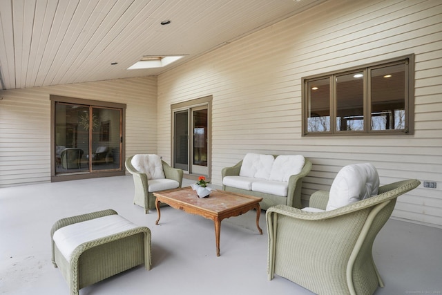 1069 Black Rock Tpke, Easton, CT 06612 - view of patio with an outdoor hangout area
