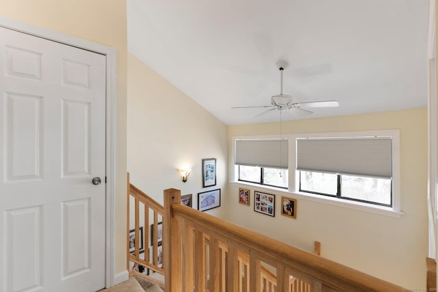 corridor with an upstairs landing