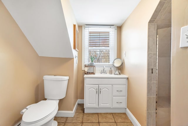 161 Boswell St, Stratford, CT 06615 - full bathroom featuring tile patterned flooring, vanity, baseboards, and toilet