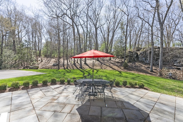 view of patio / terrace featuring outdoor dining space
