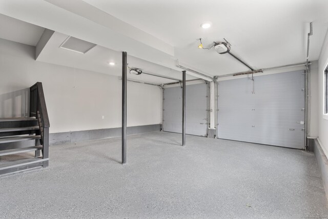 35 Bayberry Ln, Guilford, CT 06437 - garage featuring recessed lighting and a garage door opener