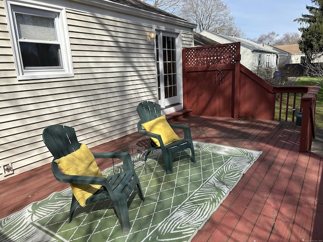 view of deck