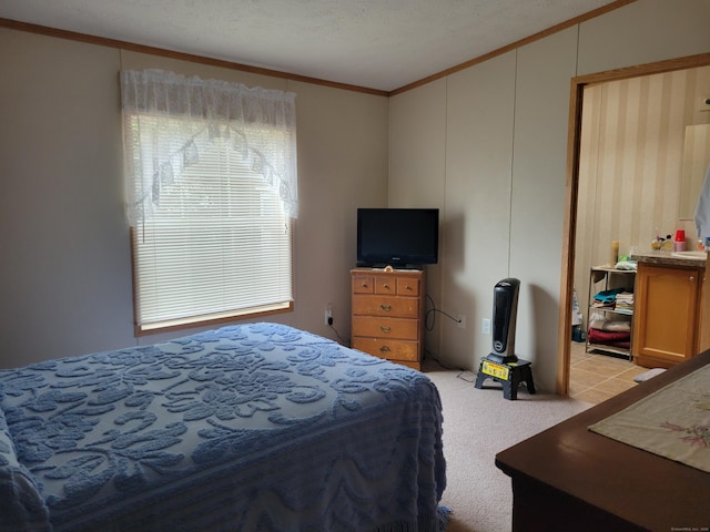 15 Circle Dr, Stonington, CT 06378 - bedroom featuring light colored carpet and ornamental molding