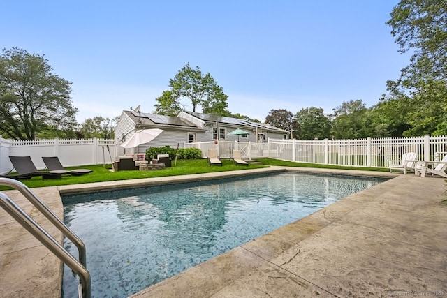 447 Howellton Rd, Orange, CT 06477 - view of pool with a fenced backyard and a patio