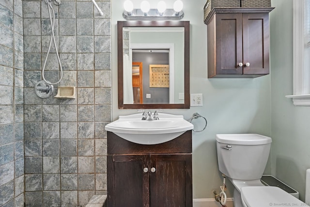 447 Howellton Rd, Orange, CT 06477 - full bathroom with tiled shower and vanity