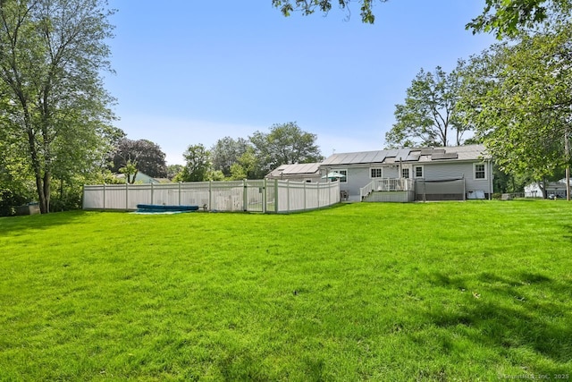 447 Howellton Rd, Orange, CT 06477 - view of yard with a wooden deck