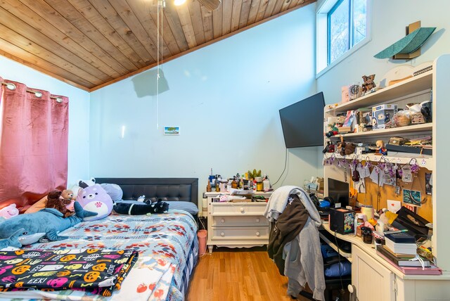 259 Weatherly Trl, Guilford, CT 06437 - bedroom featuring light wood-type flooring, wooden ceiling, and lofted ceiling