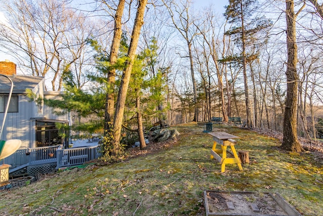 259 Weatherly Trl, Guilford, CT 06437 - view of yard with a deck