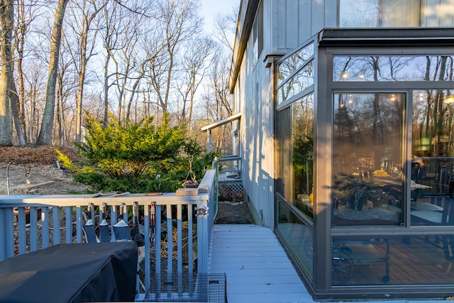 259 Weatherly Trl, Guilford, CT 06437 - deck with area for grilling