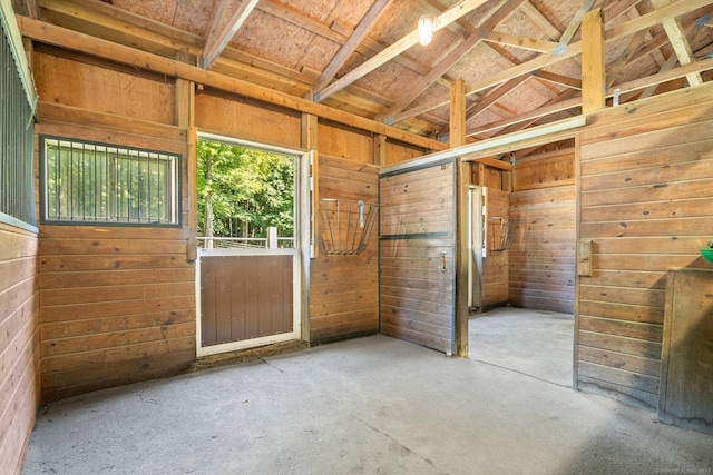 view of horse barn