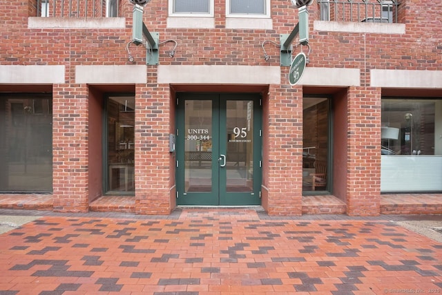 95 Audubon St Unit 222Aka 24, New Haven, CT 06510 - property entrance featuring brick siding and french doors