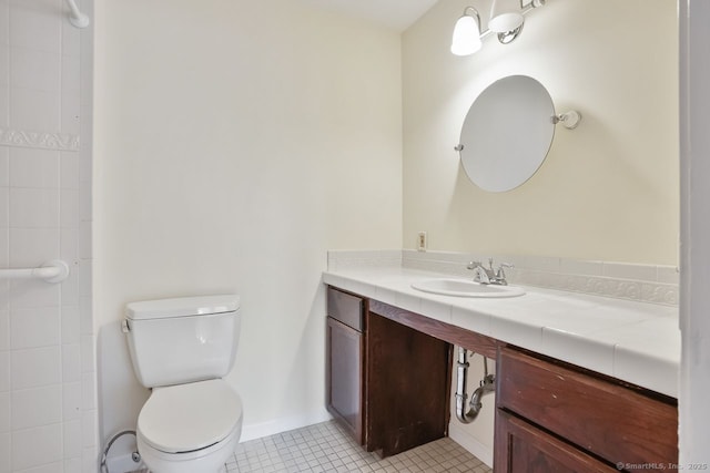 95 Audubon St Unit 222Aka 24, New Haven, CT 06510 - bathroom featuring tile patterned floors, vanity, baseboards, and toilet