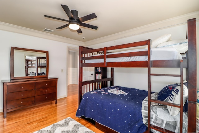 5A Big Buck Ln, Brookfield, CT 06804 - bedroom with crown molding, wood finished floors, baseboards, and visible vents