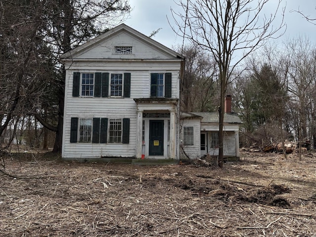 9 Winding Rd, Brookfield, CT 06804 - neoclassical home featuring a chimney