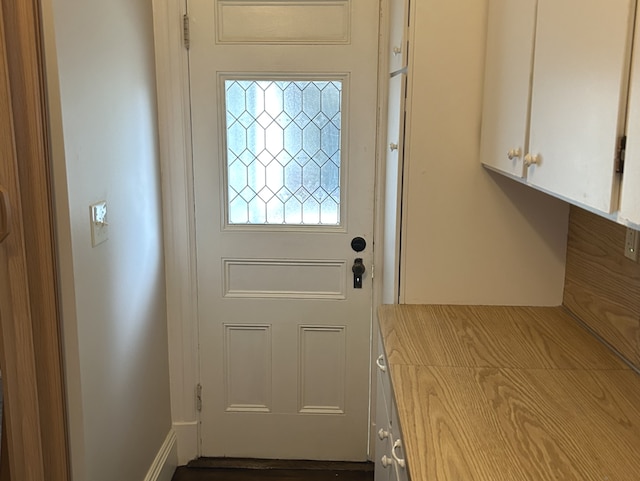 view of doorway to outside