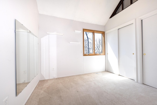 170 Barker Hill Dr, Guilford, CT 06437 - unfurnished bedroom with carpet flooring and lofted ceiling