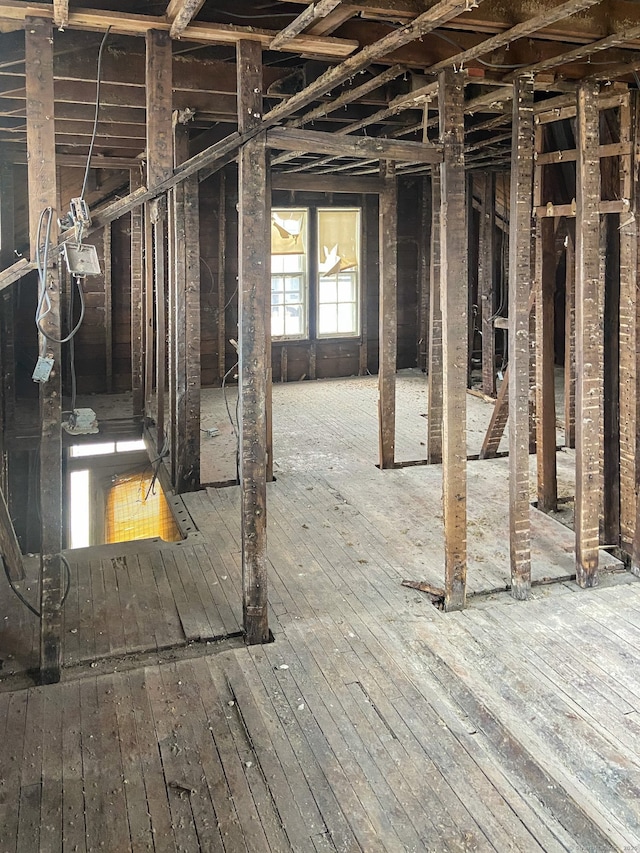 misc room featuring hardwood / wood-style floors