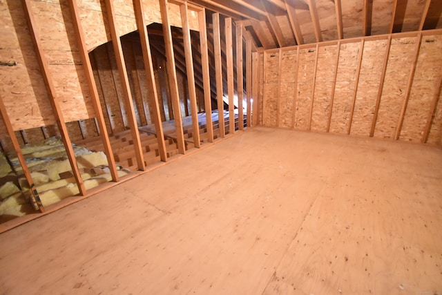 view of attic