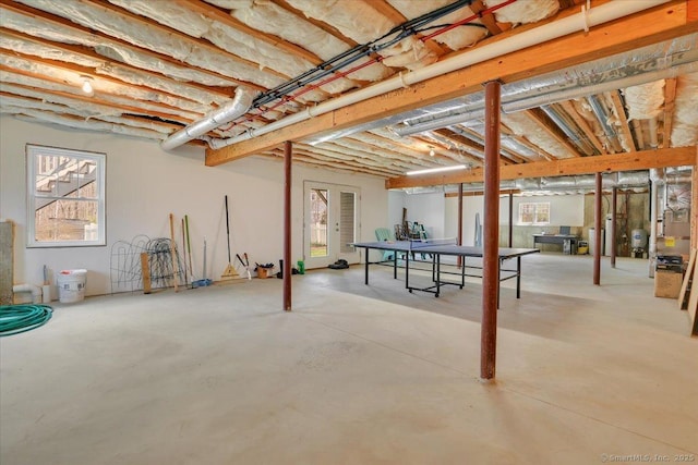 view of basement