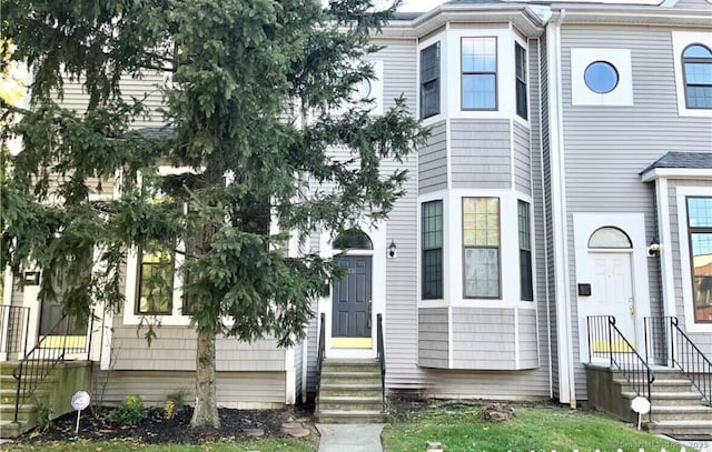 view of front of property featuring entry steps