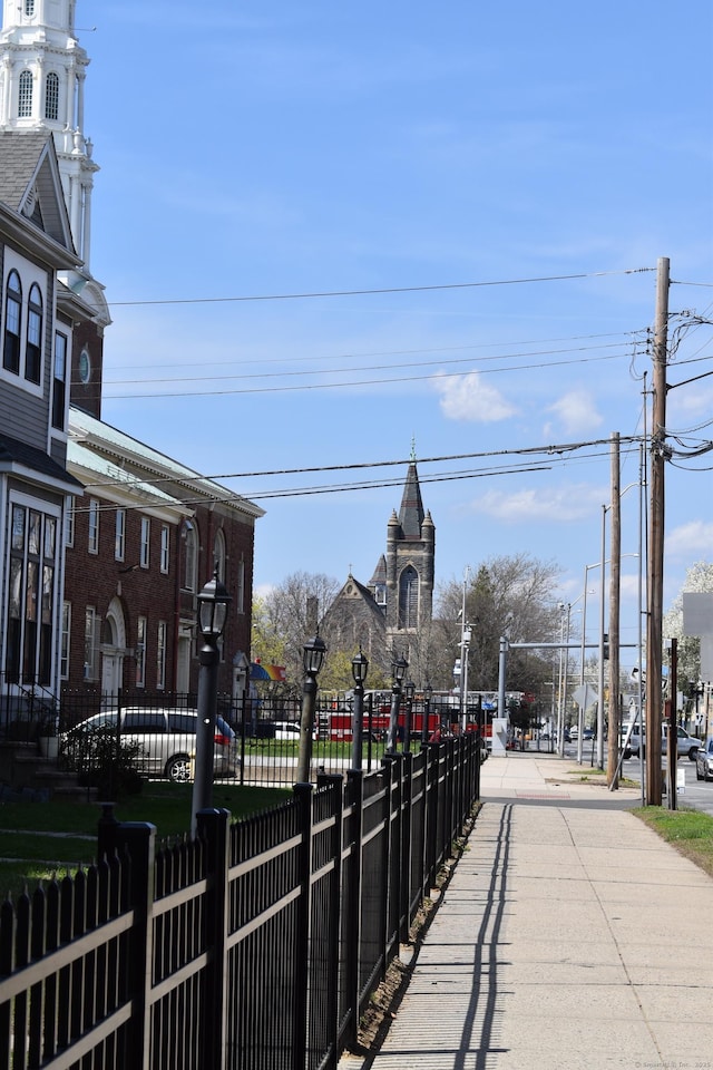 view of road featuring street lighting