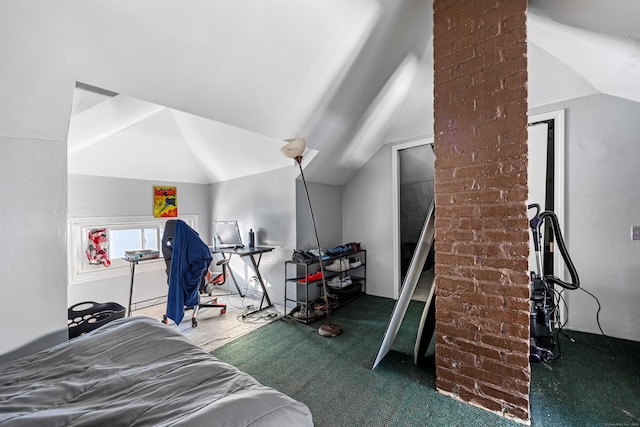 87 Englewood Ave, Waterbury, CT 06705 - interior space with lofted ceiling and carpet