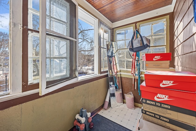 87 Englewood Ave, Waterbury, CT 06705 - interior space with wooden ceiling
