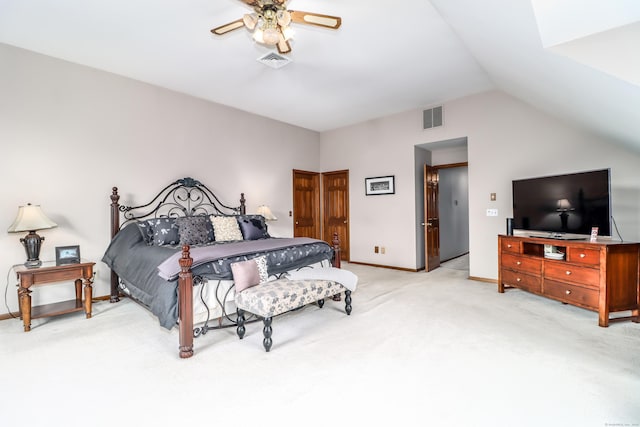 3 Huntington Ln, New Fairfield, CT 06812 - carpeted bedroom with lofted ceiling, baseboards, and ceiling fan