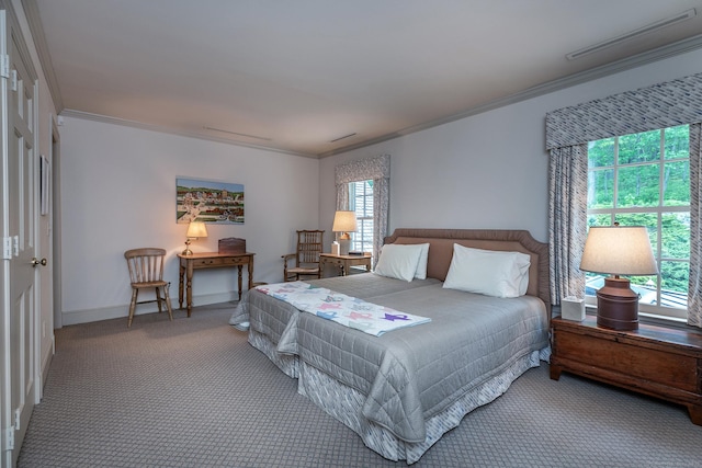 8 Bayberry Hl, Roxbury, CT 06783 - bedroom with crown molding, carpet, and baseboards