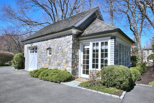 17 Wardwell Dr, New Canaan, CT 06840 - view of home's exterior featuring stone siding