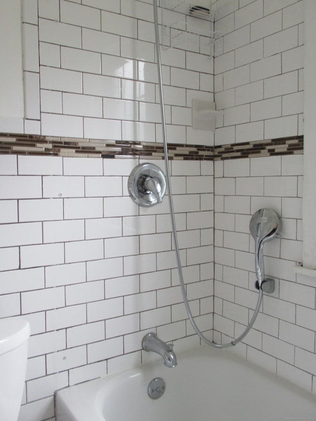 164 Flanders St, Bridgeport, CT 06604 - bathroom featuring toilet and shower / bathtub combination