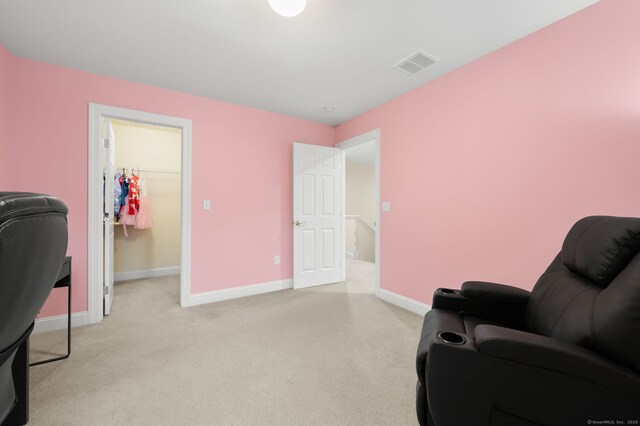 19 Mill Rd Unit 19, Danbury, CT 06810 - living area with light carpet, baseboards, and visible vents