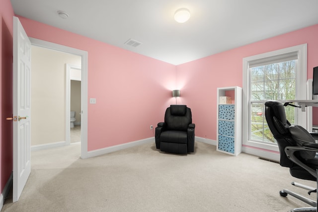 19 Mill Rd Unit 19, Danbury, CT 06810 - home office with carpet floors, visible vents, baseboards, and a healthy amount of sunlight