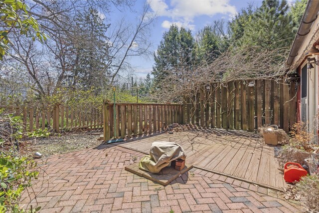 200 New Canaan Ave, Norwalk, CT 06850 - view of patio / terrace featuring grilling area, fence, and a deck