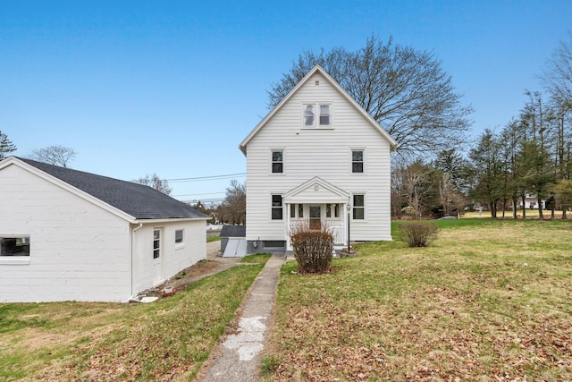 exterior space featuring a yard