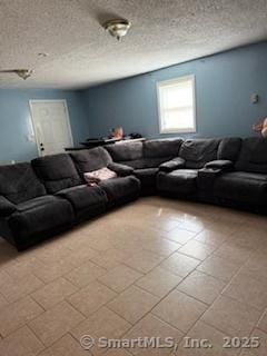 278 Wall St, Waterbury, CT 06704 - living room with a textured ceiling
