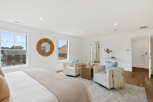 345 Reef Rd Unit B6, Fairfield, CT 06824 - bedroom featuring light wood-type flooring and recessed lighting