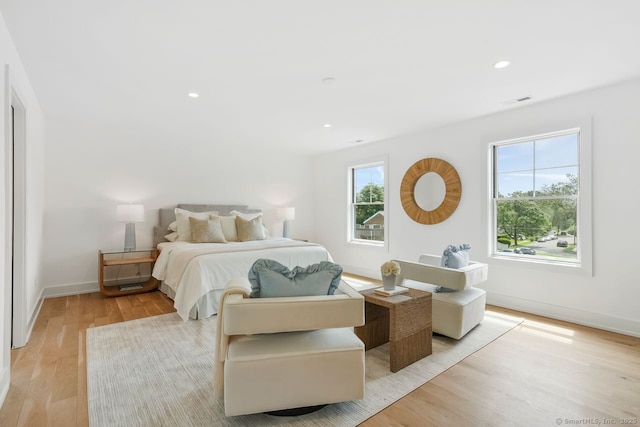 345 Reef Rd Unit B6, Fairfield, CT 06824 - bedroom featuring light wood-type flooring and recessed lighting