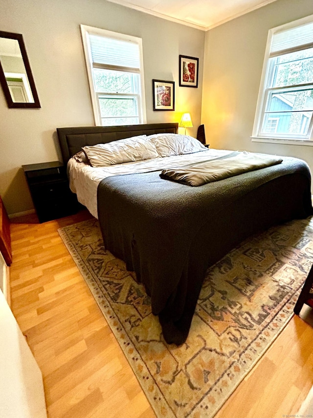 18 Paul St, Danbury, CT 06810 - bedroom with light wood-style floors and crown molding