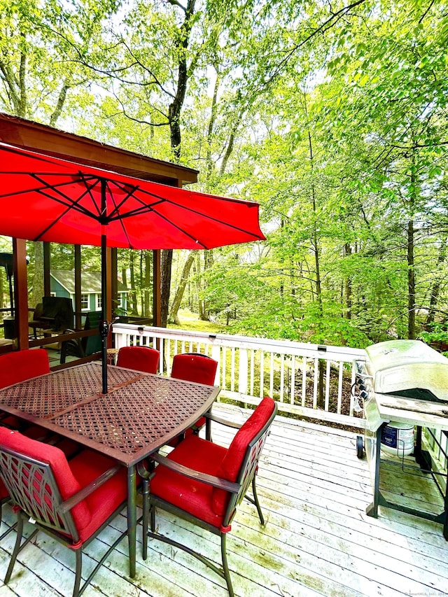 18 Paul St, Danbury, CT 06810 - deck featuring outdoor dining area