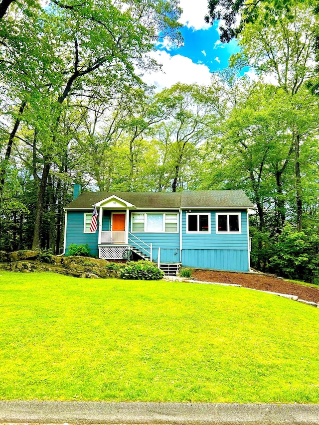 18 Paul St, Danbury, CT 06810 - view of front of house featuring a front lawn