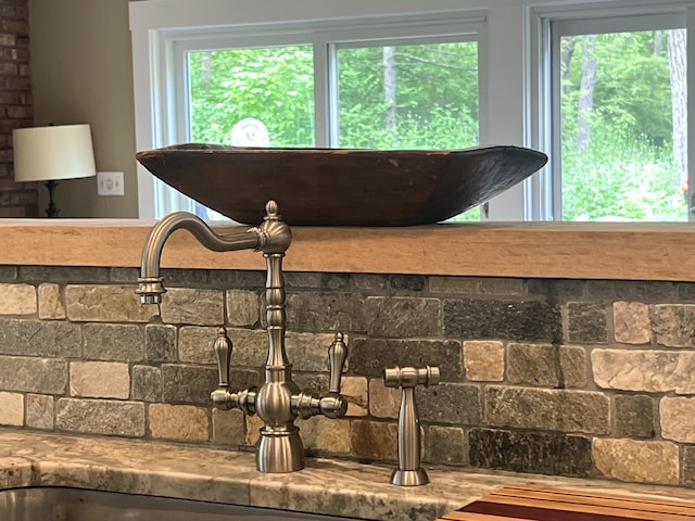 kitchen view of a sink