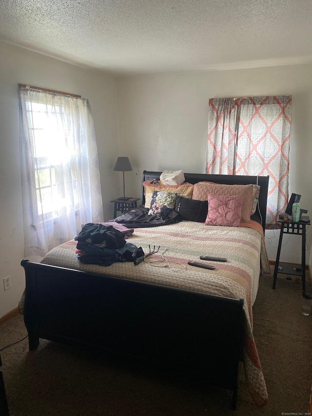 186 York St, West Haven, CT 06516 - carpeted bedroom featuring a textured ceiling