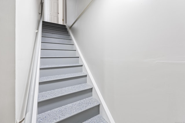 view of stairway