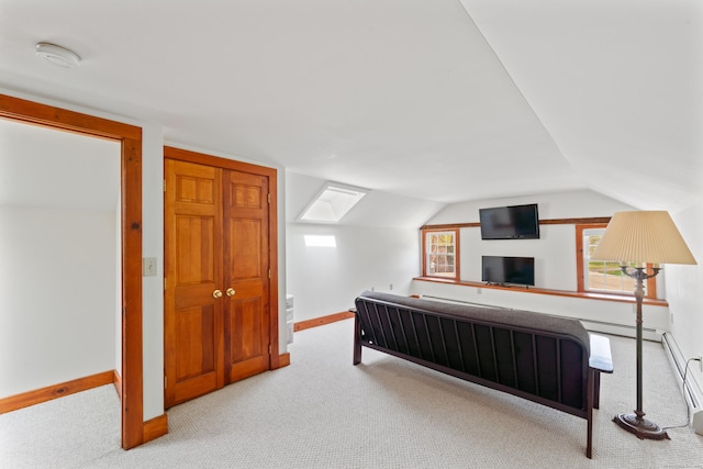 11 Glen Rd, Newtown, CT 06482 - carpeted bedroom with baseboards and lofted ceiling