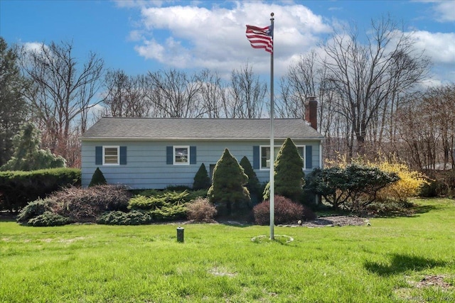 6 Pell Mell Dr, Bethel, CT 06801 - ranch-style home featuring a front yard and a chimney
